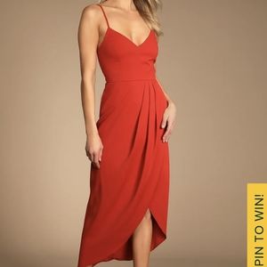 Red Party Dress Perfect for Cocktail/Wedding